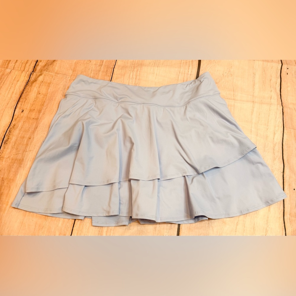 Lands' End High Waist Tulip Hem Swim Skort